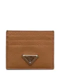 Prada leather card holder - Brown