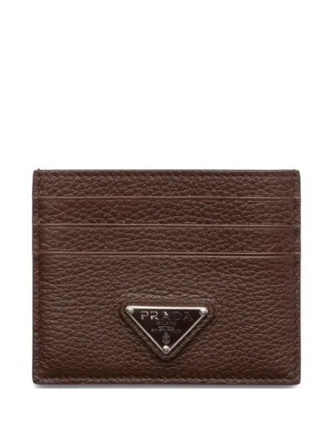 Prada leather card holder