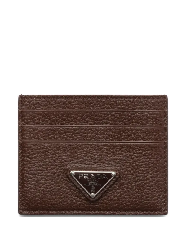 PRADA ブラウン カードケース Prada カードケース | ブラウン | FARFETCH JP