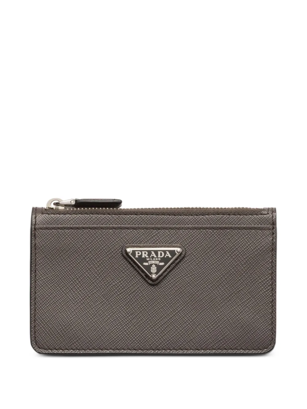 Prada Saffiano leren portemonnee Grijs