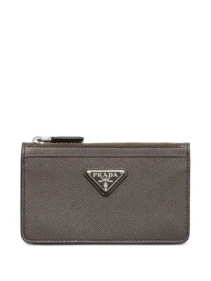 Prada サフィアーノレザー キーケース | ブラック | FARFETCH JP