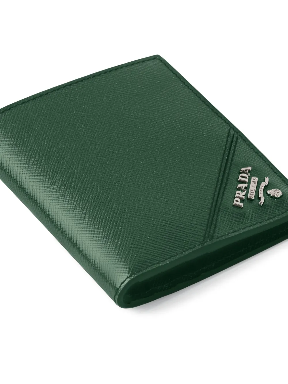 Prada Portemonnee van saffiano leer Groen