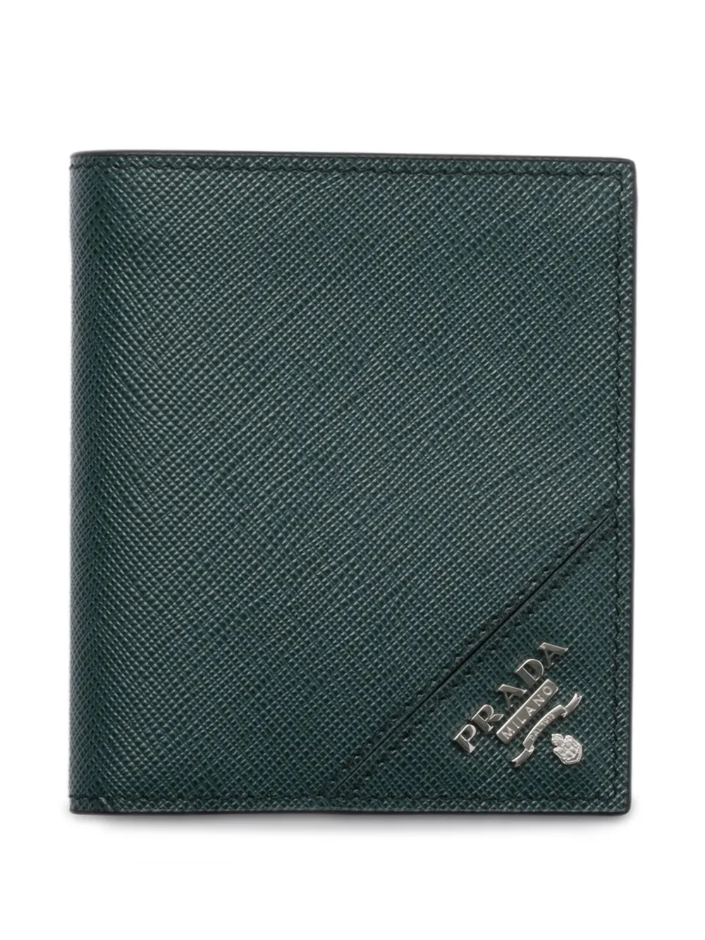 Prada Portemonnee van saffiano leer Groen