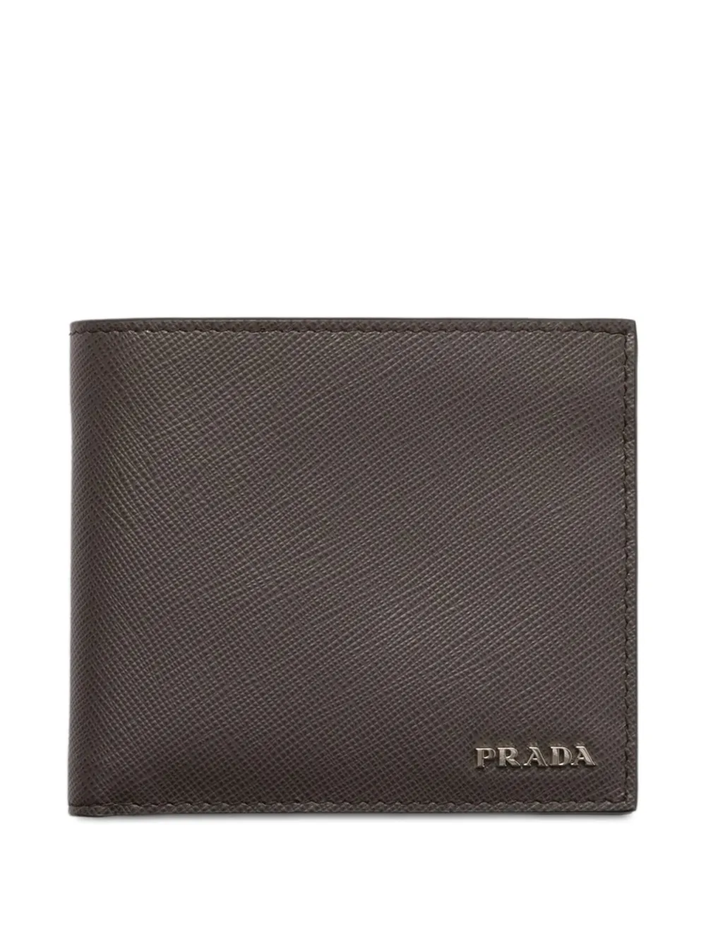 Prada Portemonnee met textuur Grijs