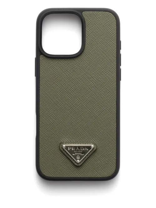 Coque d'iPhone 16 Pro Max à fini texturé - Prada - Modalova