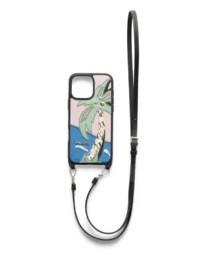 Prada Saffiano Leather iPhone 16 Pro Max Case | Blue | FARFETCH