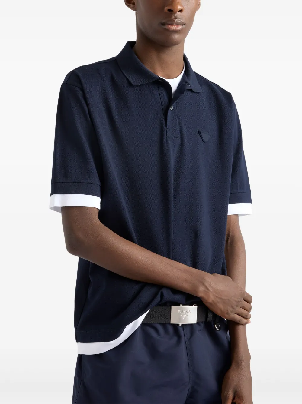 Prada Katoenen poloshirt Blauw