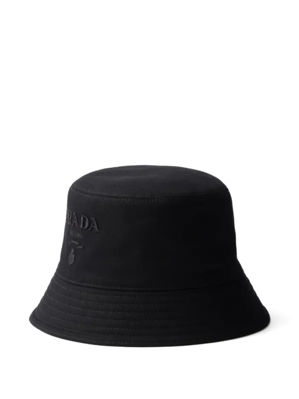 Prada Drill バケットハット | ブラック | FARFETCH JP
