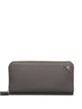 Prada textured zip-around wallet - Grey