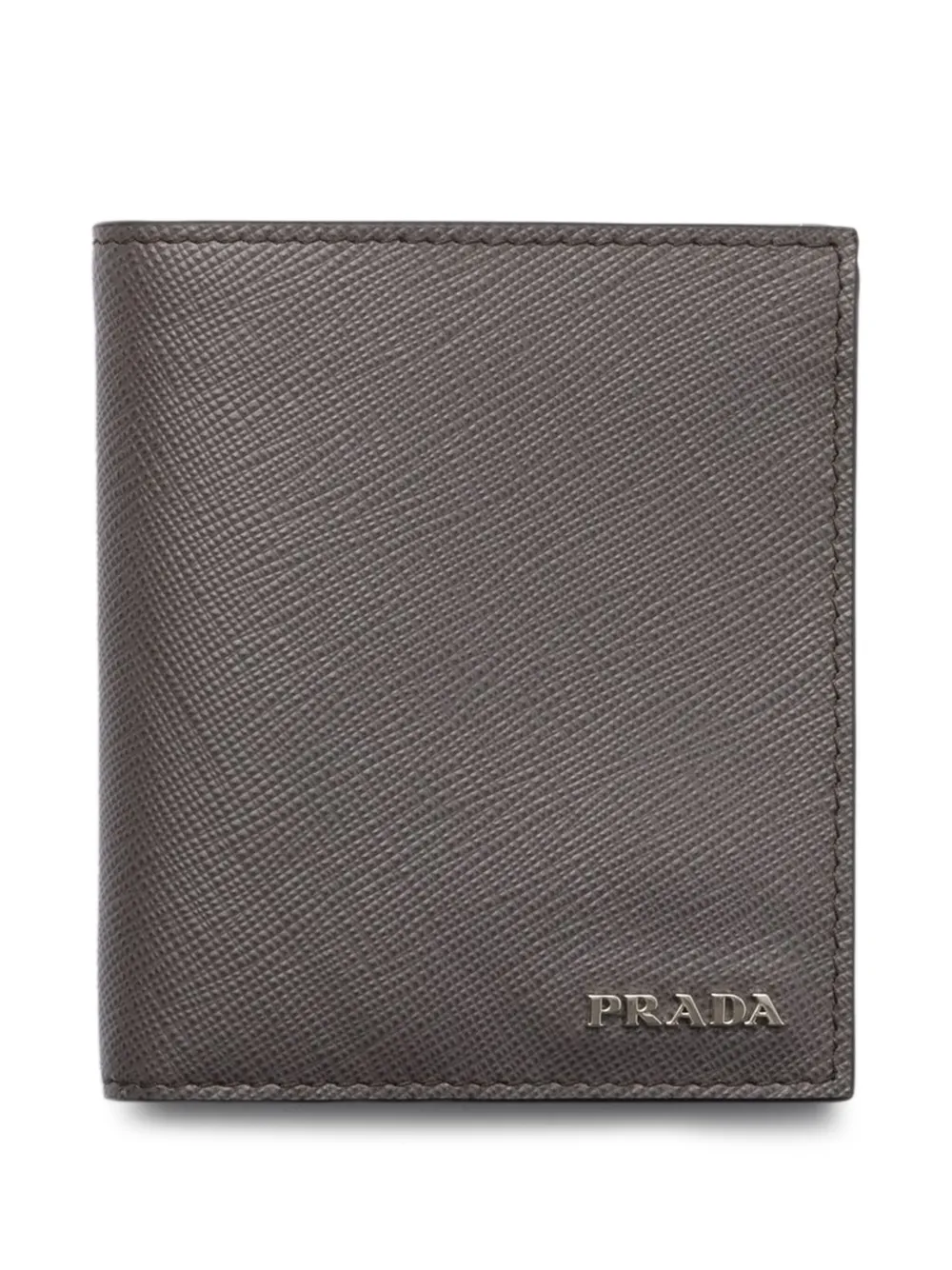 Prada porte-cartes à effet grainé | gris | Image 1