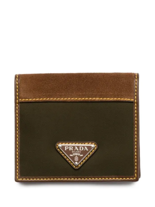 Porte-cartes à détail en daim - Prada - Modalova