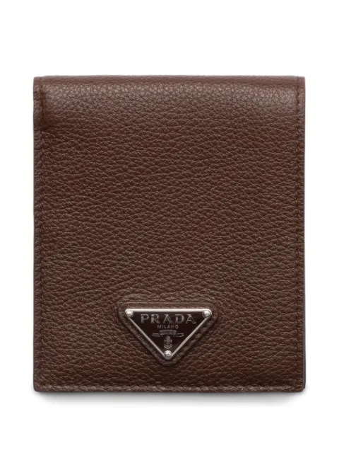 Prada logo-plaque cardholder