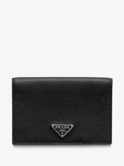 Prada leather passport holder