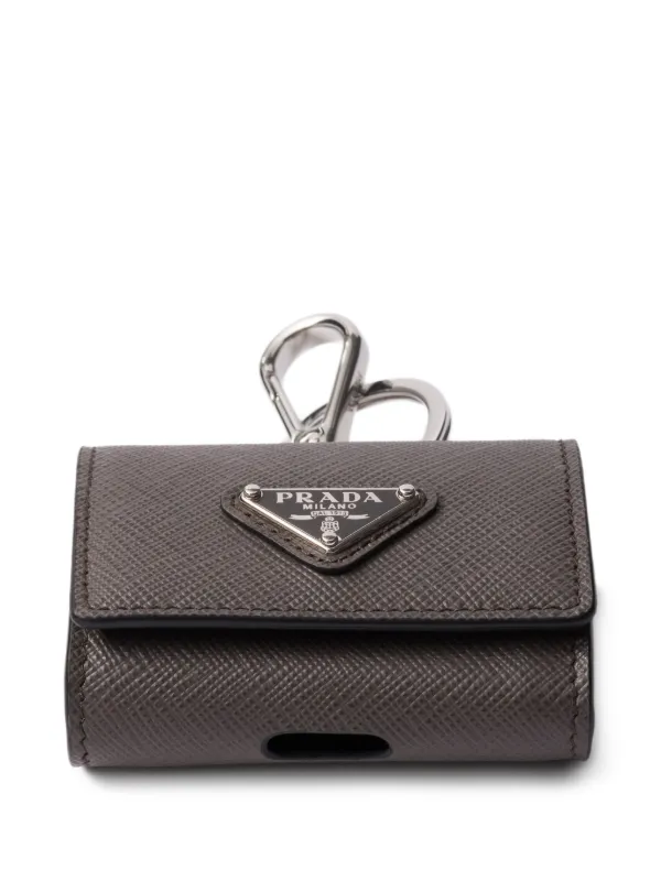 Prada サフィアーノレザー スマホケース | グレー | FARFETCH JP