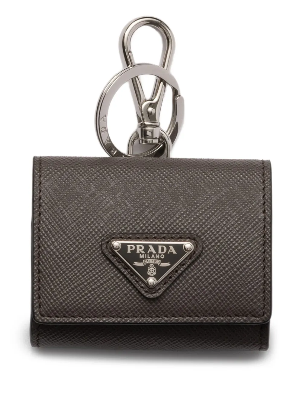 Prada Koptelefoonhoesje van saffiano leer Grijs