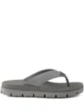 Prada rubber flip-flops - Grey