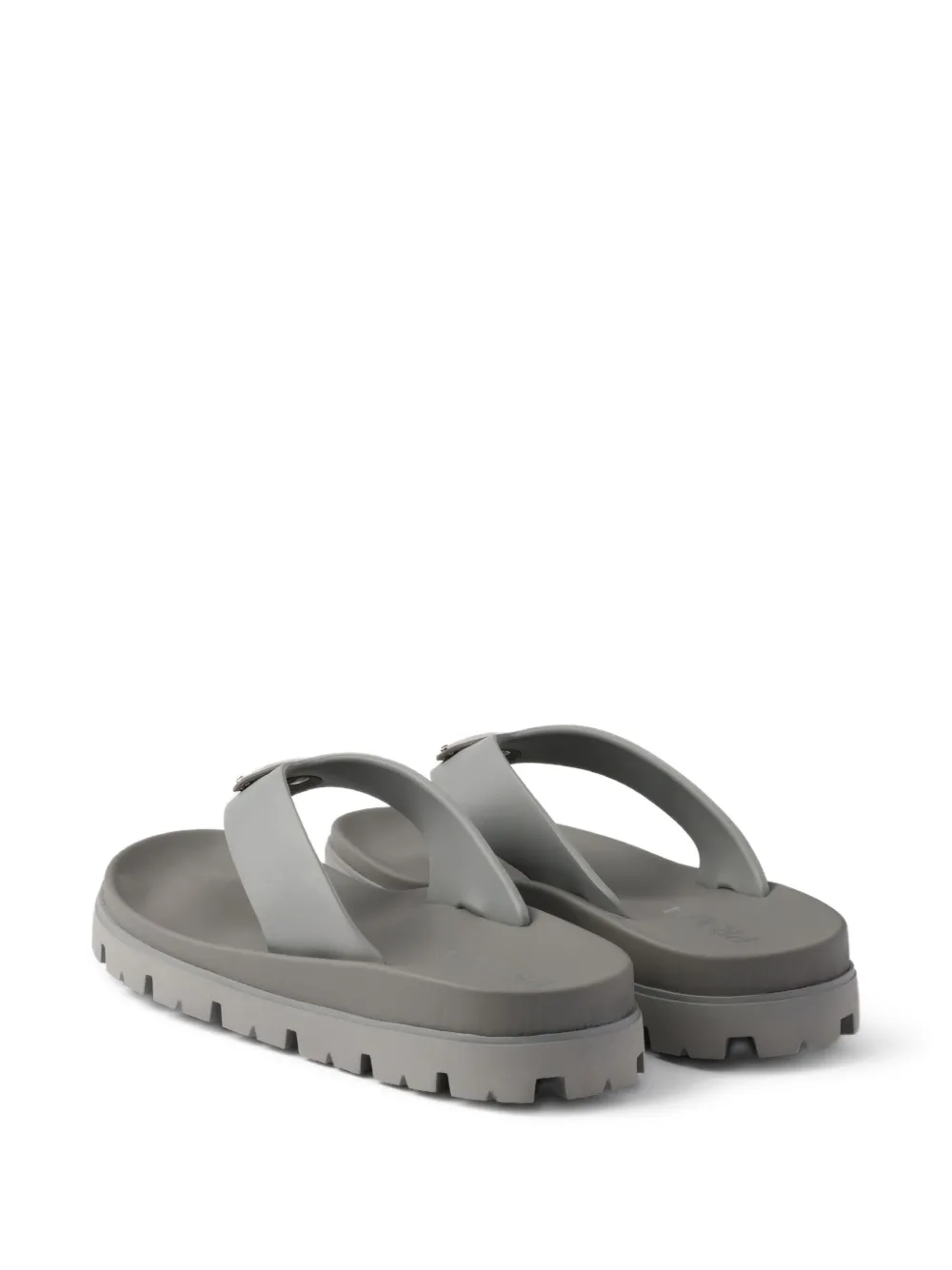 Prada Rubberen teenslippers Grijs