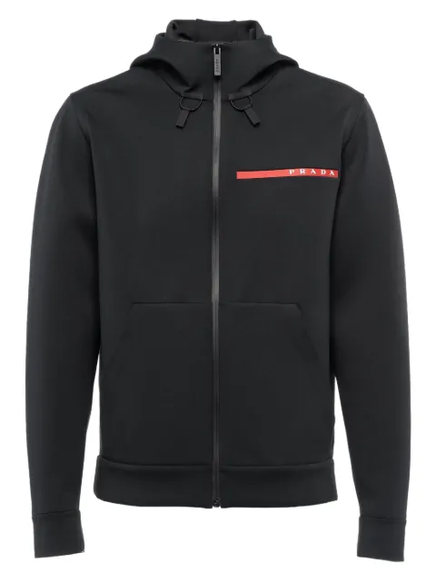 Prada Moletom de capuz com logo