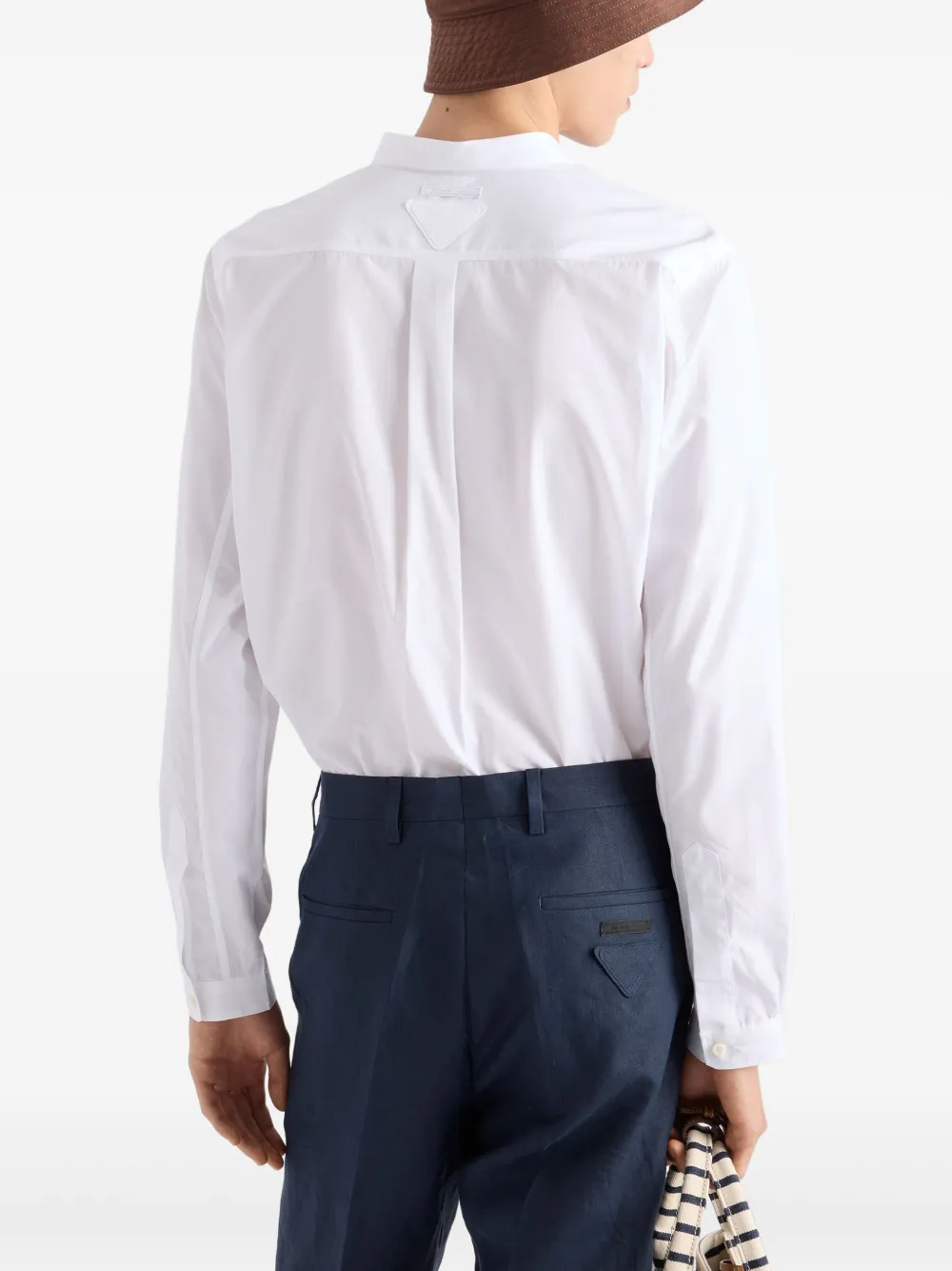 Prada Popeline overhemd Wit