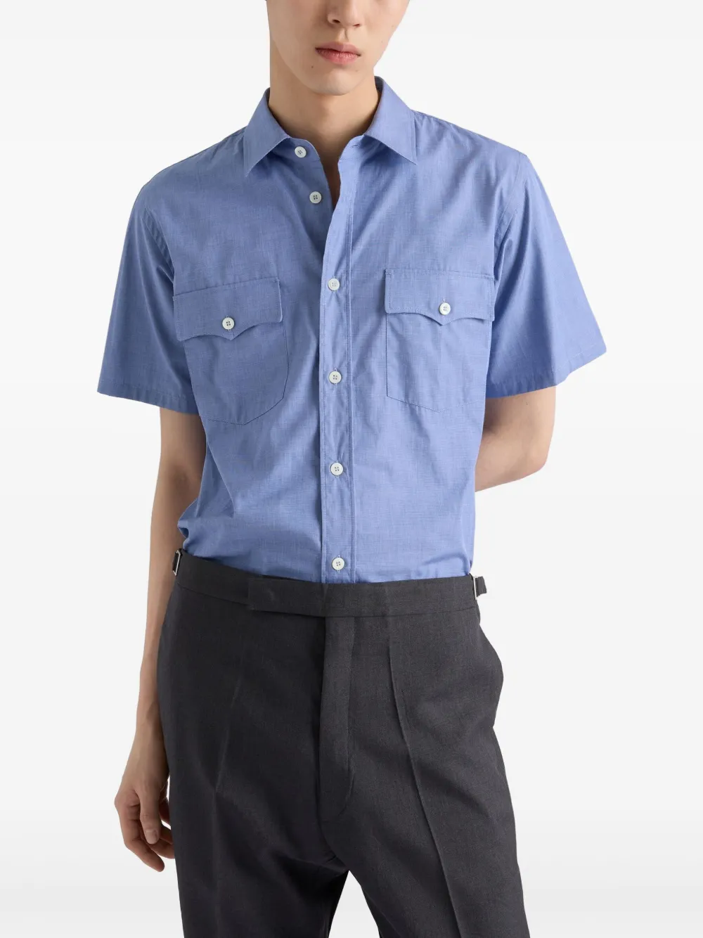 Prada Popeline overhemd Blauw