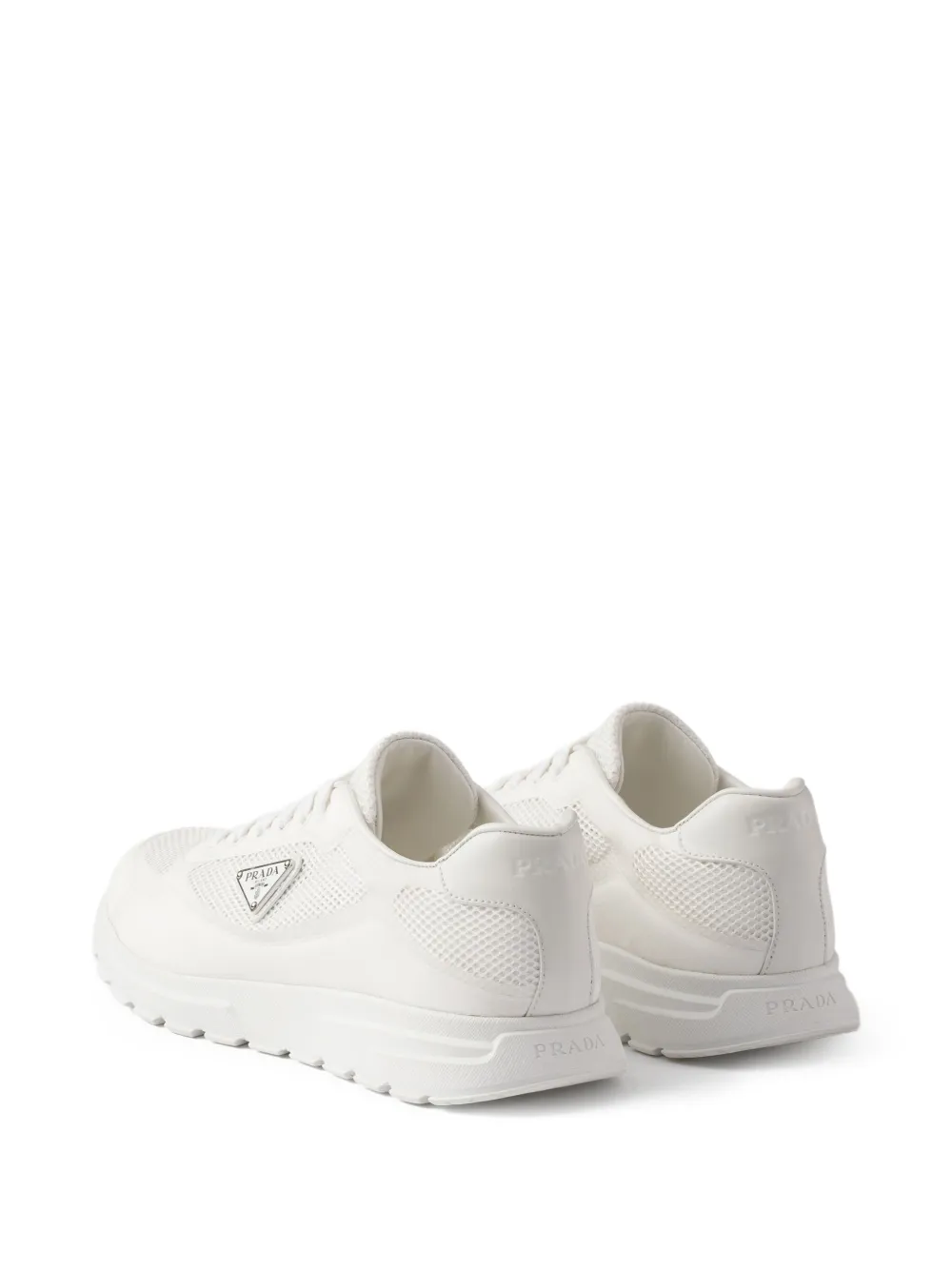 Prada Prax 01 sneakers met mesh vlakken Wit