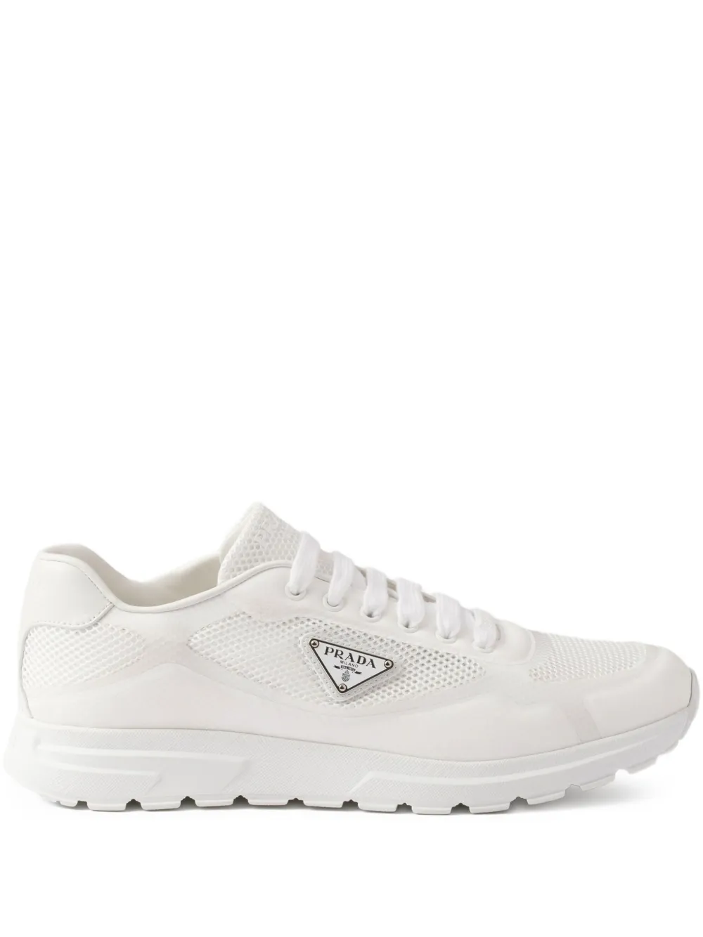 Prada Prax 01 sneakers met mesh vlakken Wit