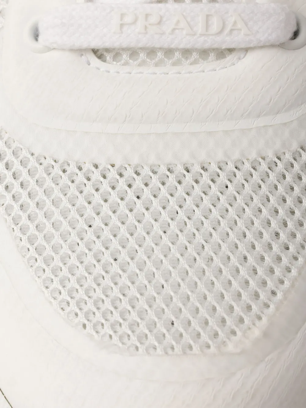 Prada Prax 01 sneakers met mesh vlakken Wit