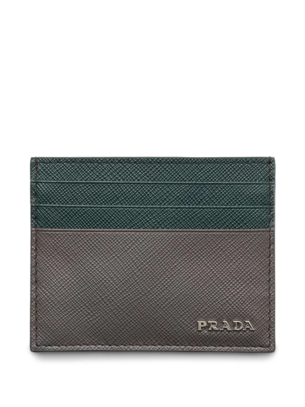 Prada Tweekleurige pasjeshouder Grijs
