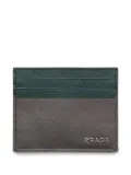 Prada two-tone card holder - Grey