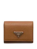 Prada textured leather wallet - Brown