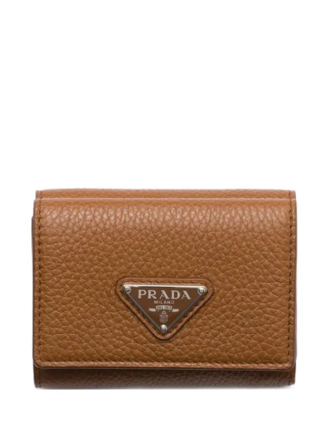 Prada textured leather wallet