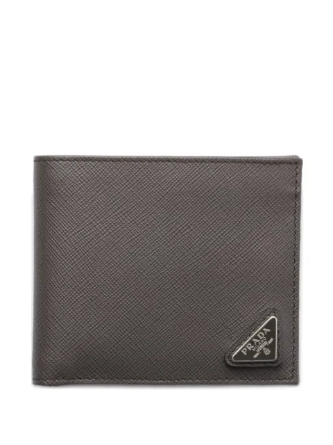 Prada textured bifold wallet