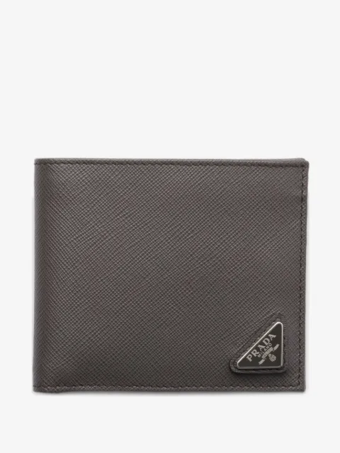 Prada textured bifold wallet