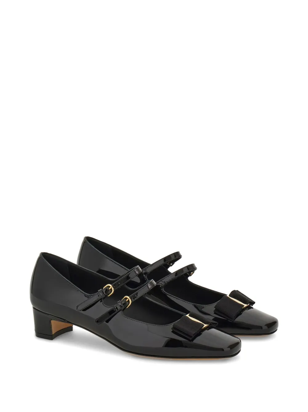 Ferragamo Vara Mary Jane pumps Black