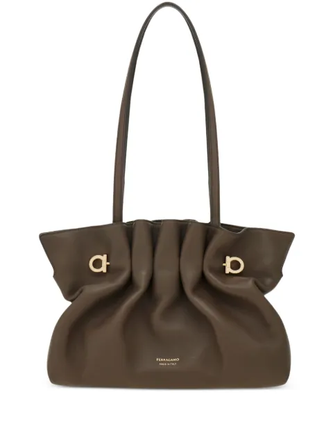 Ferragamo tote Soft de piel fruncida