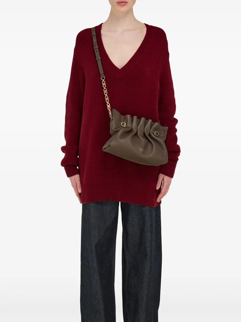 Ferragamo Soft ruched leather tote bag | Image 2