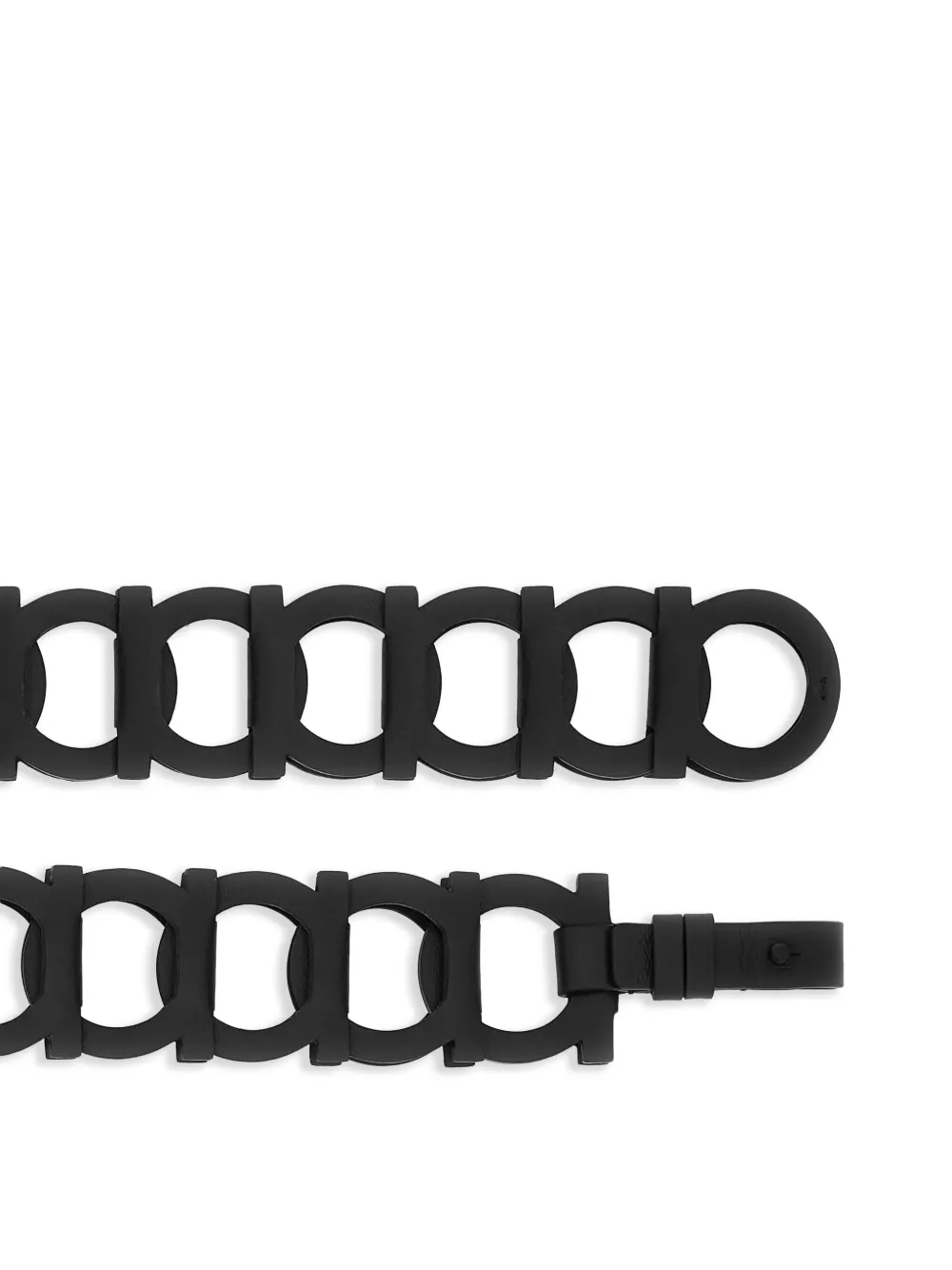 Ferragamo Riem met schakelkettingdetail - Zwart