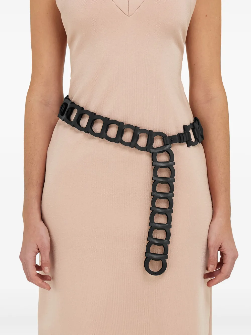 Ferragamo Riem met schakelkettingdetail Zwart
