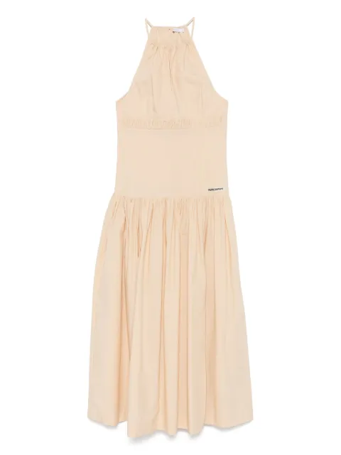 Patrizia Pepe logo-patch maxi dress