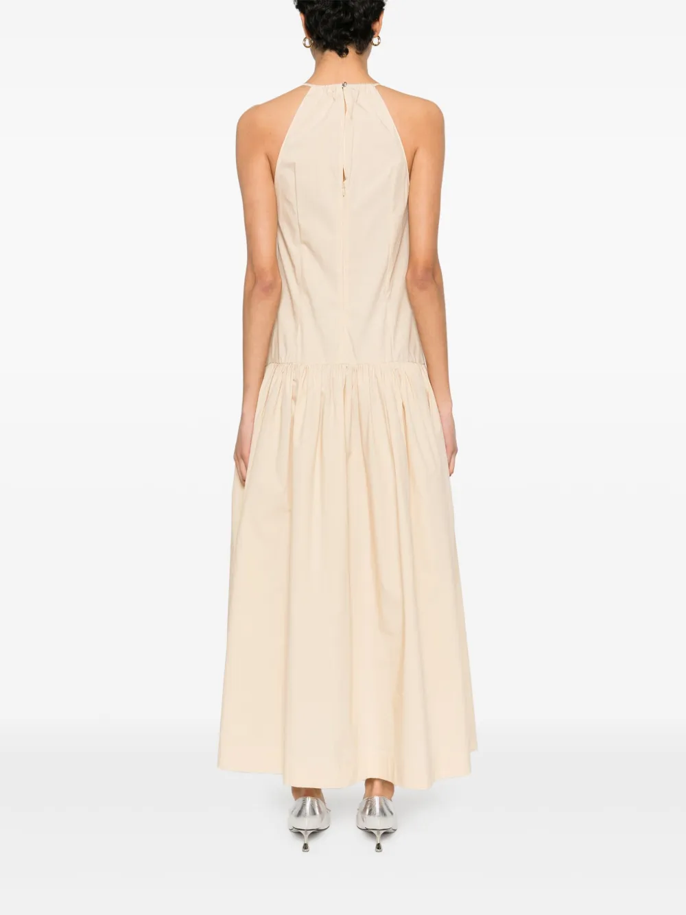 PATRIZIA PEPE LOGO-PATCH MAXI DRESS