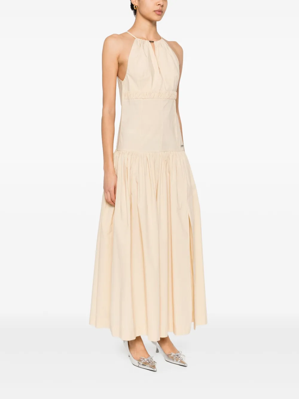 PATRIZIA PEPE LOGO-PATCH MAXI DRESS