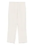 Patrizia Pepe logo-patch trousers - Neutrals