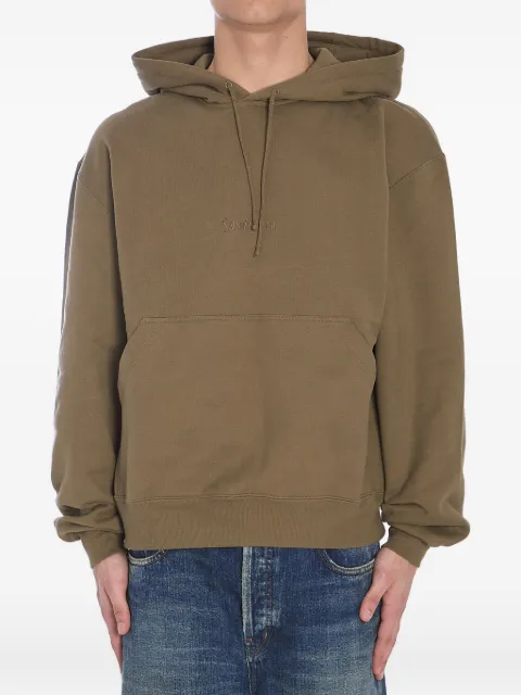 Saint Laurent logo-embroidered hoodie