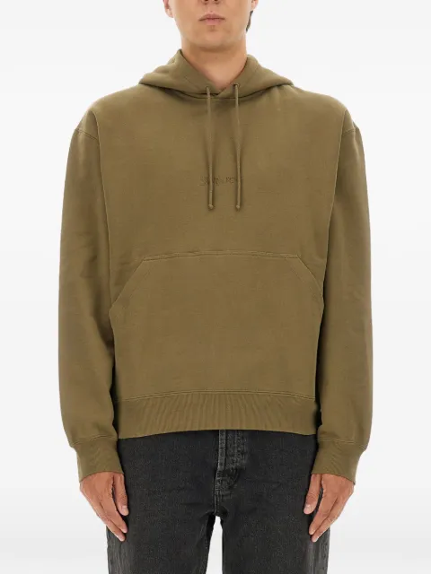 Saint Laurent logo-embroidered hoodie