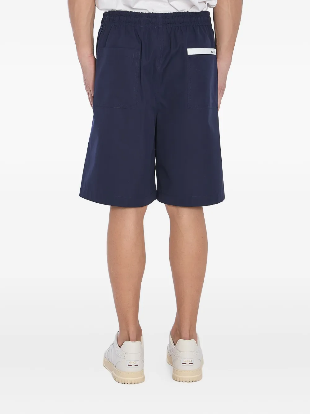 Gucci Popeline bermuda shorts Blauw