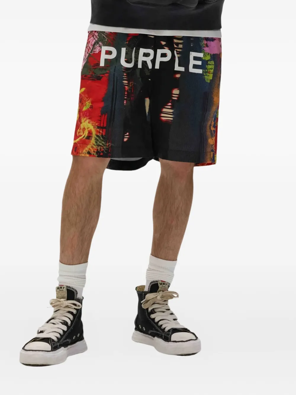 Purple Brand logo-print bermuda shorts | Bermuda Shorts | Image 2