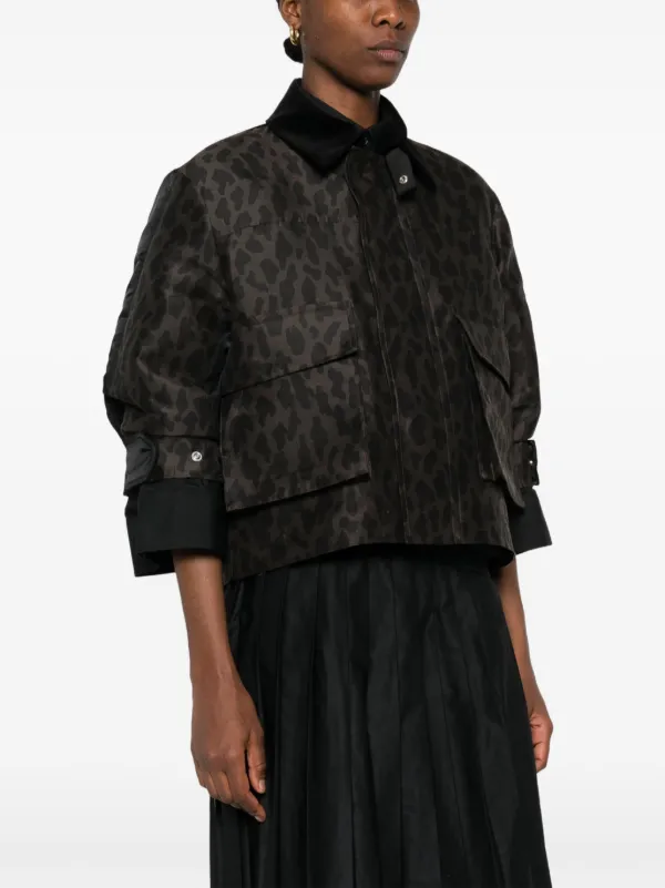 ジャケット Sacai Leopard jacket Sacai leopard-print Jacket | Brown | FARFETCH ID