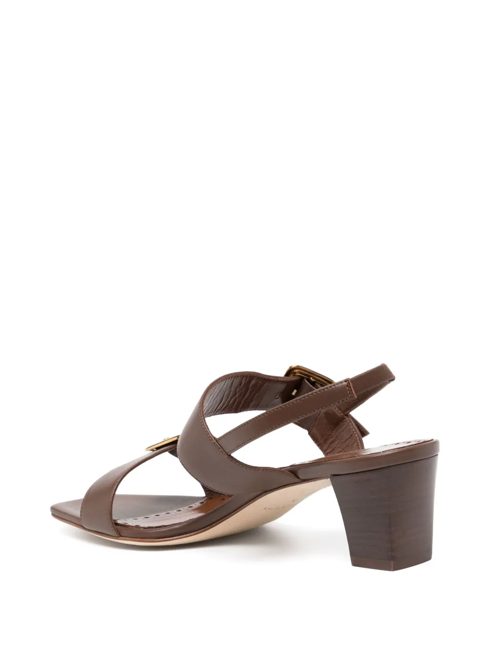 Manolo Blahnik 50mm Thalitsli sandals Brown