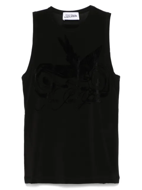 Jean Paul Gaultier top con logo afelpado