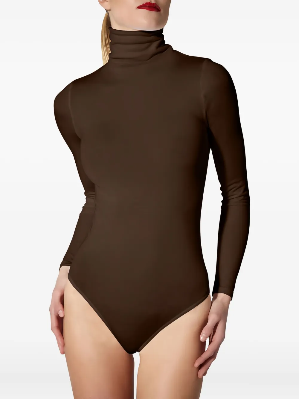 Wolford Body met col Bruin